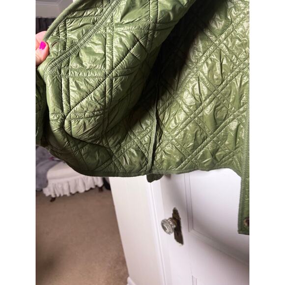 Time & Tru Quilted Lightweight Olive Green Cottagecore Fall Jacket Women’s XL - Picture 4 of 6